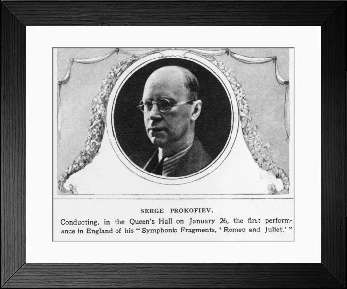 Framed Print : Sergei Prokofiev Framed Print : Sergei Prokofiev