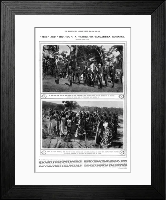 Framed Print : Mimi and Tou-tou: a Thames to Tanganyika romance