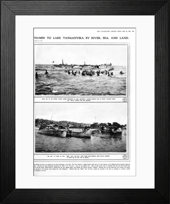 Framed Print : From the Thames to Lake Tanganyika by river, sea and land Framed Print : From the Thames to Lake Tanganyika by river, sea and land