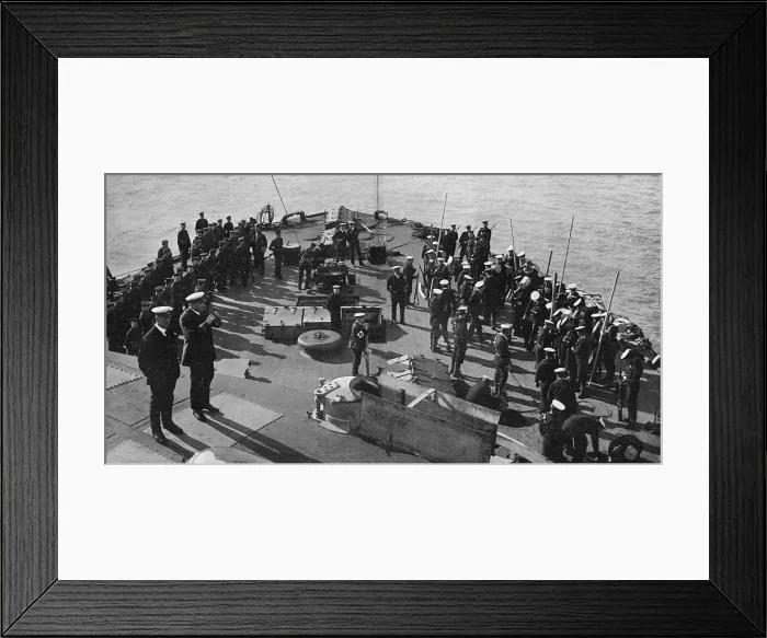Framed Print : A British warship off the Dardanelles Framed Print : A British warship off the Dardanelles