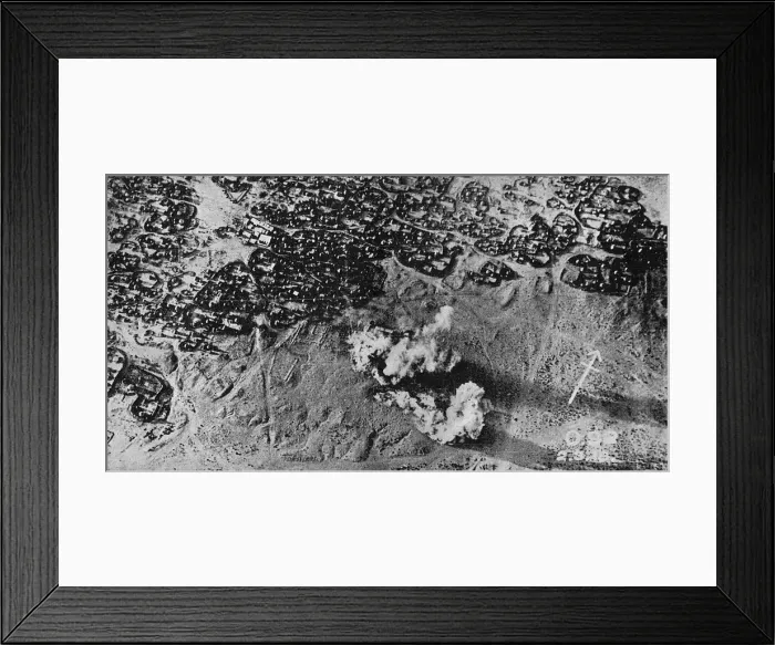 Framed Print : A British bomb on a Turkish fort in Palestine Framed Print : A British bomb on a Turkish fort in Palestine