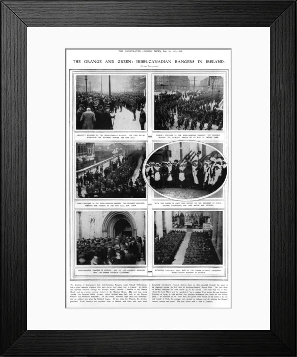 Framed Print : The Orange and Green: Irish-Canadian rangers in Ireland Framed Print : The Orange and Green: Irish-Canadian rangers in Ireland