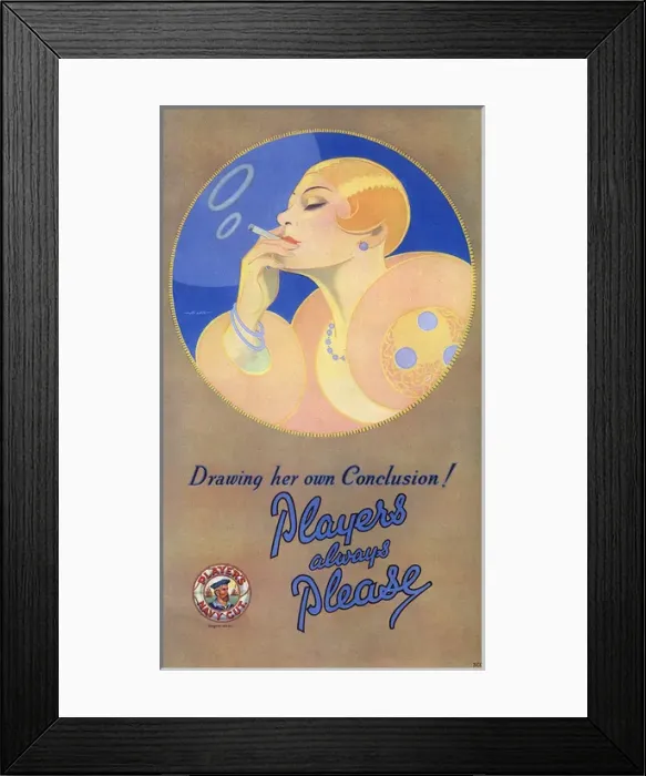 Framed Print : Players advertisement, 1927