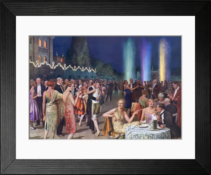 Framed Print : Chez Vous, Venice Lido by Fortunino Matania Framed Print : Chez Vous, Venice Lido by Fortunino Matania