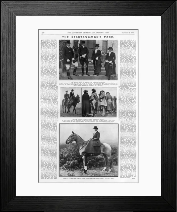 Framed Print : The Sportswomans Page, hunting season in Ireland Framed Print : The Sportswomans Page, hunting season in Ireland