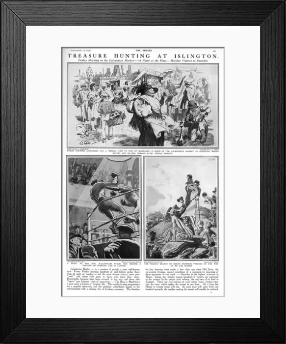 Framed Print : The Caledonian Market in Islington Framed Print : The Caledonian Market in Islington
