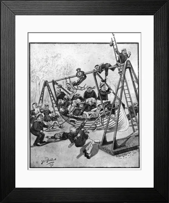 Framed Print : German Thoroughness, cartoon 1915 Framed Print : German Thoroughness, cartoon 1915