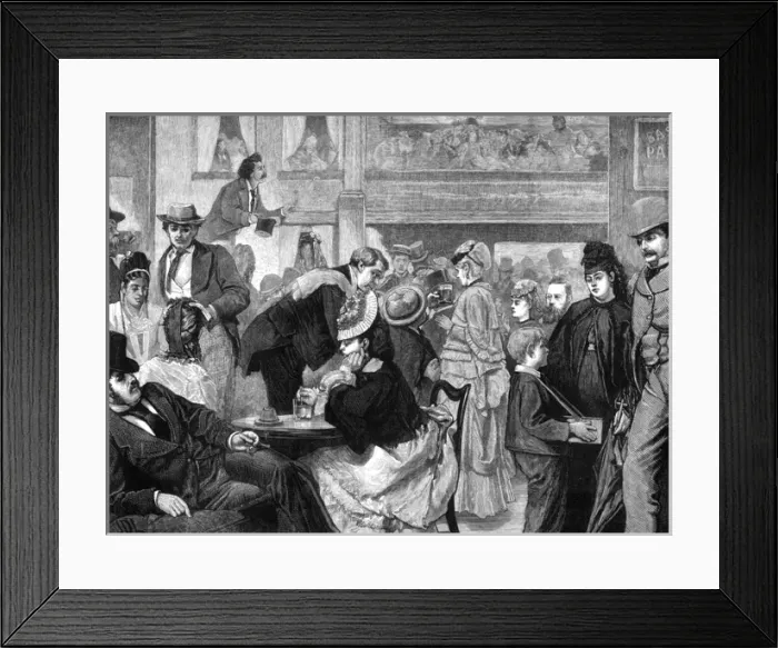 Framed Print : London Sketch - At a Music Hall Framed Print : London Sketch - At a Music Hall