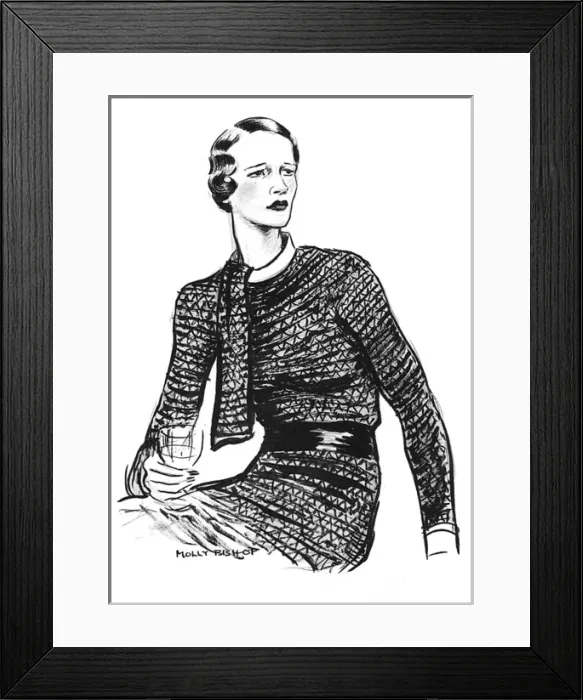 Framed Print : Sallie Monkland in Schiaparelli Framed Print : Sallie Monkland in Schiaparelli