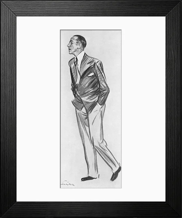 Framed Print : Noel Coward by Sirra Framed Print : Noel Coward by Sirra