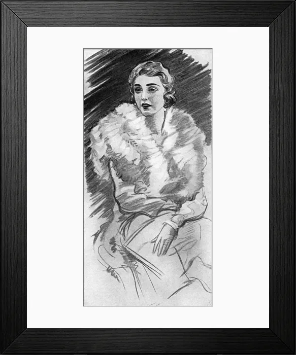 Framed Print : Princess Mdivani (Barbara Hutton) Framed Print : Princess Mdivani (Barbara Hutton)