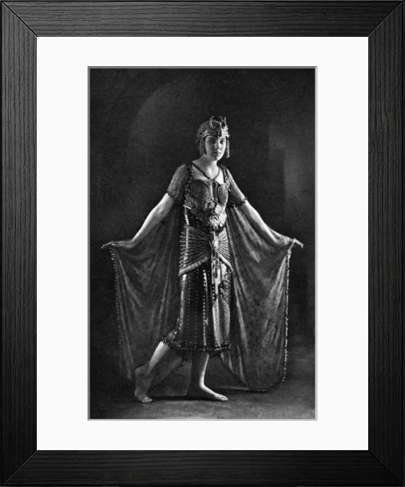 Framed Print : Mary Henniker-Heaton in fancy dress as Egypt Framed Print : Mary Henniker-Heaton in fancy dress as Egypt