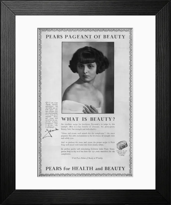 Framed Print : Pears advertisement by Madame Yevonde