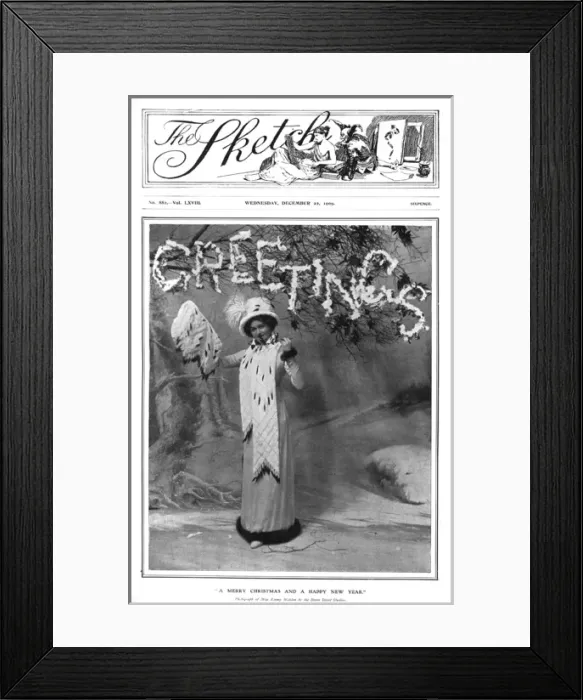Framed Print : Christmas Greetings - Emmy Wehlen