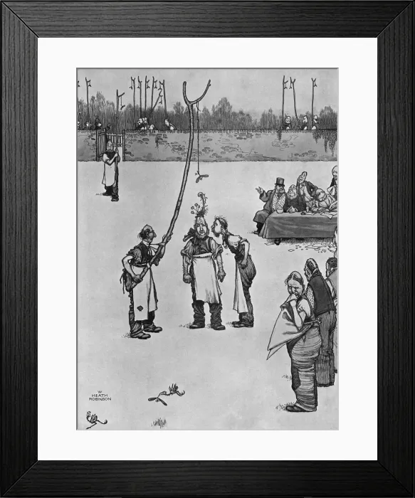 Framed Print : Christmas Preparations - In Heath Robinsonland Framed Print : Christmas Preparations - In Heath Robinsonland