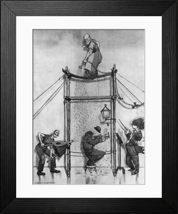 Framed Print : Christmas Preparations - In Heath Robinsonland