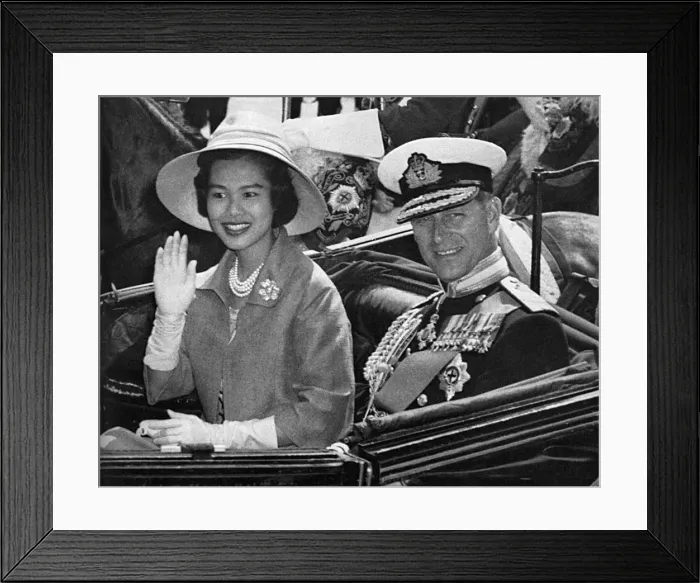 Framed Print : Queen Sirikit of Thailand and Prince Philip Framed Print : Queen Sirikit of Thailand and Prince Philip