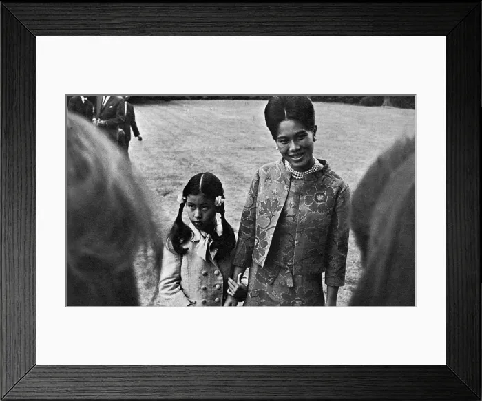 Framed Print : Queen Sirikit of Thailand her daughter Princess Chulabhorn Framed Print : Queen Sirikit of Thailand her daughter Princess Chulabhorn