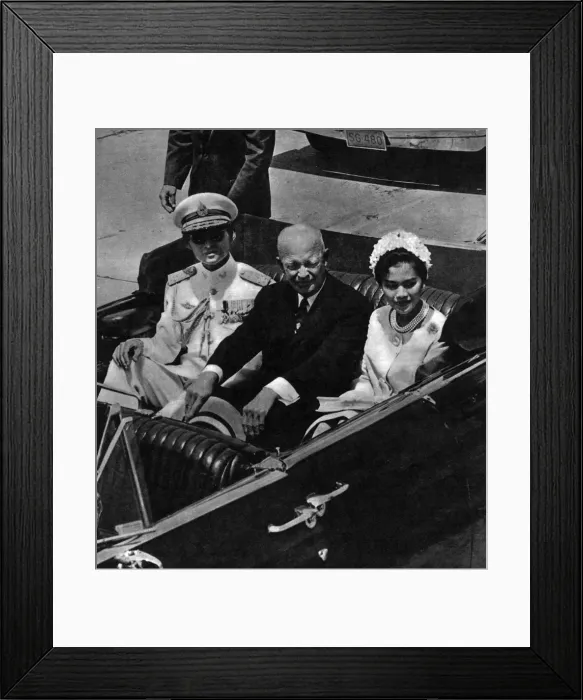 Framed Print : King Bhumibol Adulyadej and Queen Sirikit in the USA Framed Print : King Bhumibol Adulyadej and Queen Sirikit in the USA
