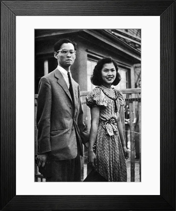 Framed Print : King Bhumibol Adulyadej and future Queen Sirikit Framed Print : King Bhumibol Adulyadej and future Queen Sirikit