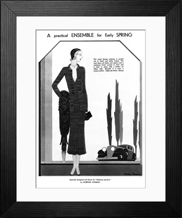 Framed Print : Early Spring fashions by Gordon Conway Framed Print : Early Spring fashions by Gordon Conway