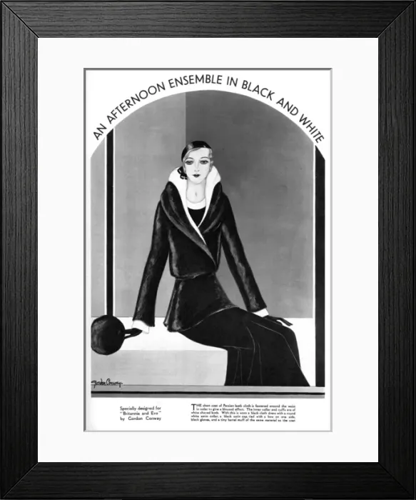 Framed Print : An afternoon ensemble by Gordon Conway Framed Print : An afternoon ensemble by Gordon Conway