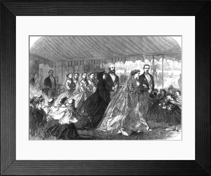 Framed Print : Wedding of Princess Mary of Cambridge & Francis of Teck