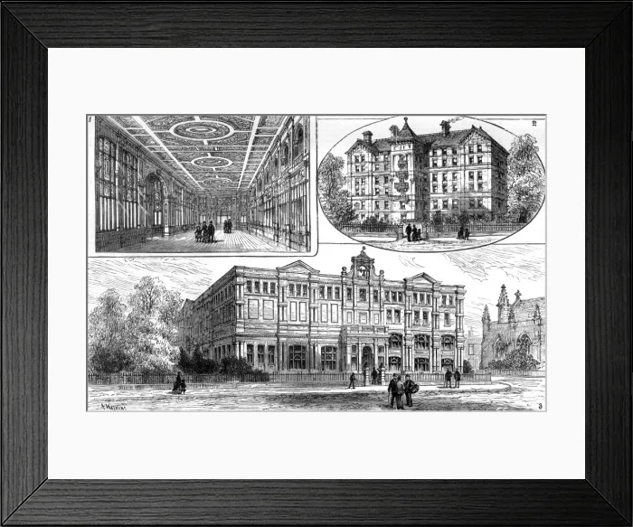 Framed Print : New buildings at the London Hospital, Whitechapel Framed Print : New buildings at the London Hospital, Whitechapel
