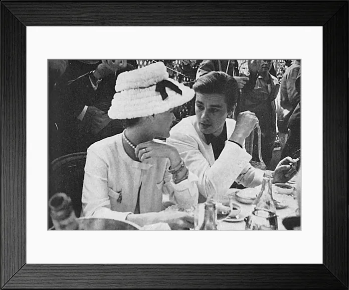 Framed Print : Romy Schneider and Alain Delon at Cannes, 1962 Framed Print : Romy Schneider and Alain Delon at Cannes, 1962