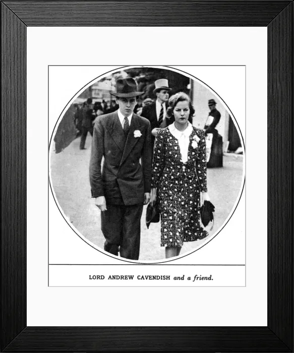 Framed Print : Lord Andrew Cavendish & Deborah Mitford Framed Print : Lord Andrew Cavendish & Deborah Mitford