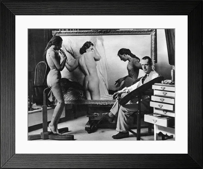 Framed Print : David Jagger in his studio Framed Print : David Jagger in his studio