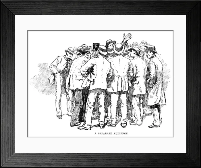 Framed Print : West End riots, 1886 - a crowd Framed Print : West End riots, 1886 - a crowd