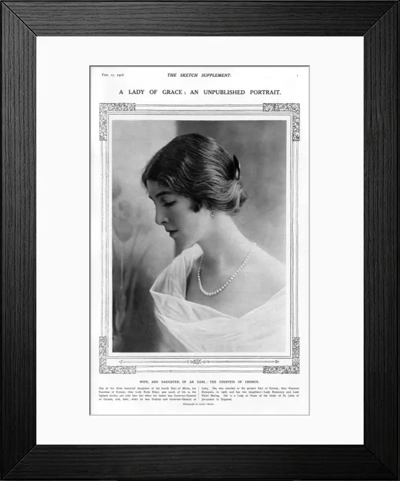 Framed Print : Countess of Cromer