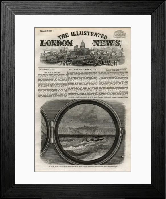 Framed Print : Cover of ILN 17th September 1859 Framed Print : Cover of ILN 17th September 1859