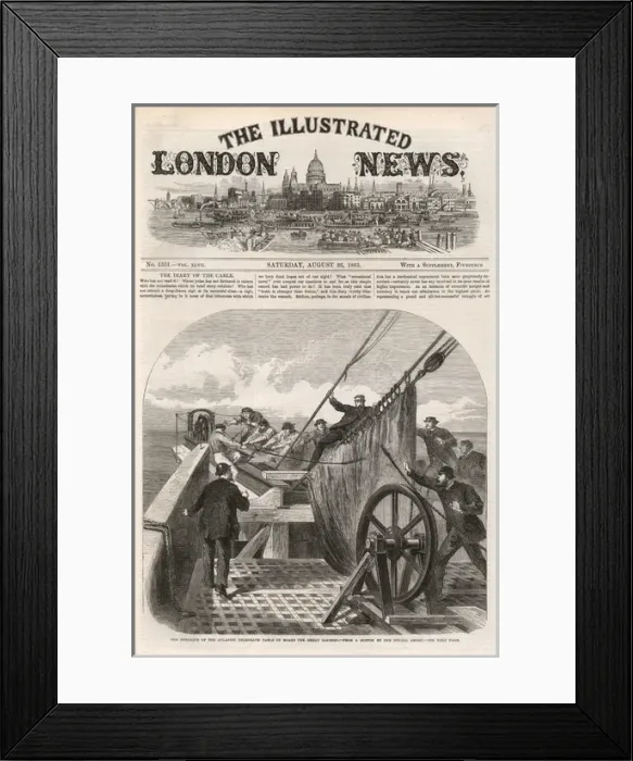 Framed Print : Cover of the ILN 26th August 1865 Framed Print : Cover of the ILN 26th August 1865