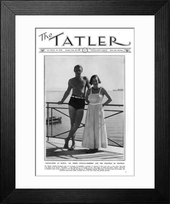 Framed Print : Derek Studley-Herbert and the Countess of Seafield Framed Print : Derek Studley-Herbert and the Countess of Seafield