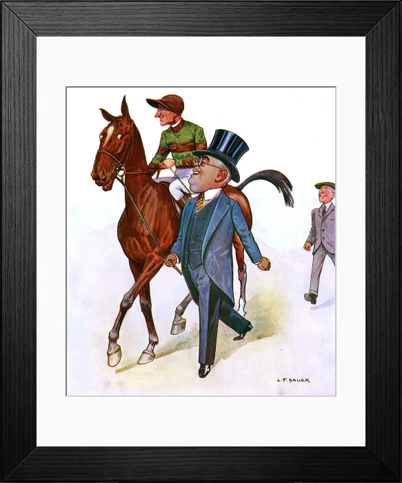 Framed Print : An Epsom memory - the Aga Khan Framed Print : An Epsom memory - the Aga Khan
