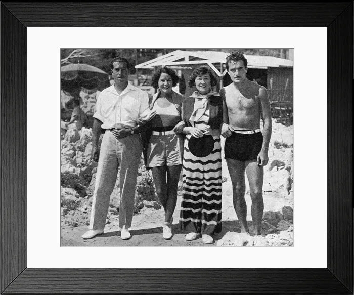 Framed Print : Personalities at Cap d Antibes Framed Print : Personalities at Cap d Antibes