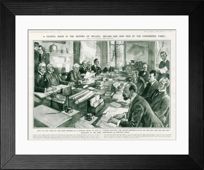 Framed Print : Britain and Sinn Fein at the conference table Framed Print : Britain and Sinn Fein at the conference table