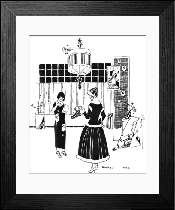 Framed Print : Fashionable lady buying bed socks in a Chic Boutique Framed Print : Fashionable lady buying bed socks in a Chic Boutique