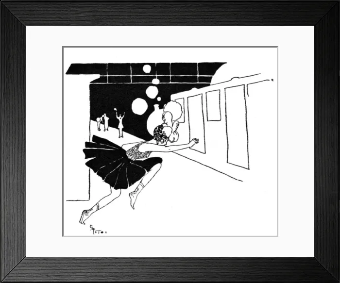 Framed Print : Young lady dashing to catch the London train Framed Print : Young lady dashing to catch the London train