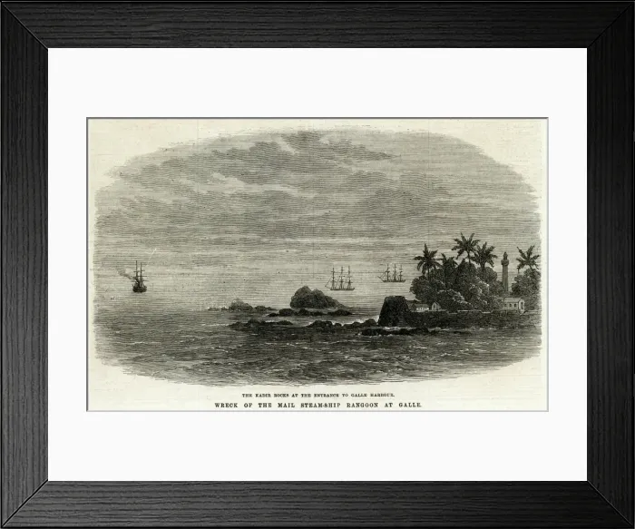 Framed Print : Kadir Rocks, Sri Lanka, 1871 Framed Print : Kadir Rocks, Sri Lanka, 1871