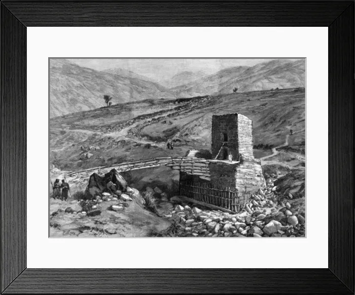 Framed Print : Bridge and fort at Chitral Framed Print : Bridge and fort at Chitral