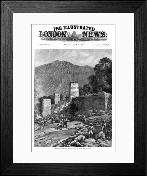 Framed Print : The Chitral Expedition: the fort at Chitral Framed Print : The Chitral Expedition: the fort at Chitral