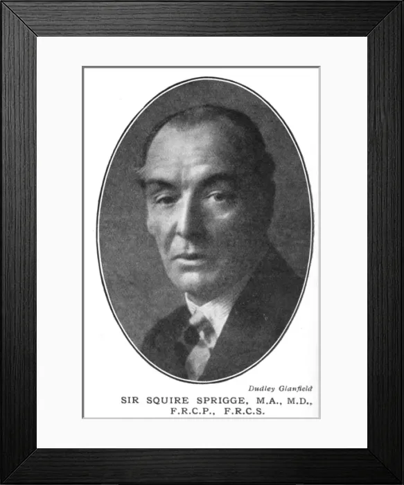 Framed Print : Sir Squire Sprigge Framed Print : Sir Squire Sprigge