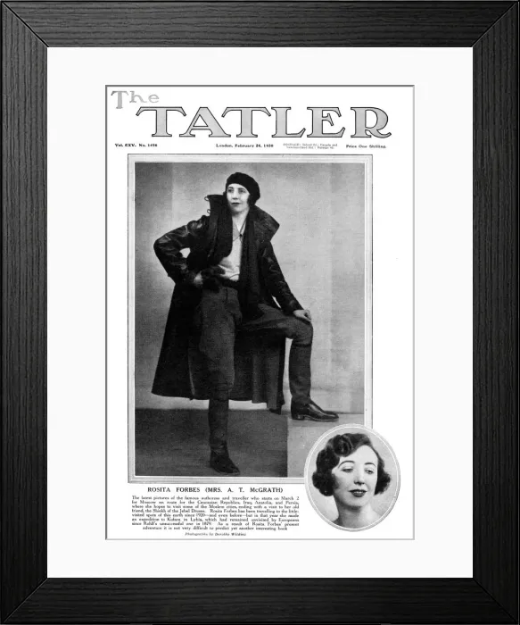 Framed Print : Tatler cover - Rosita Forbes