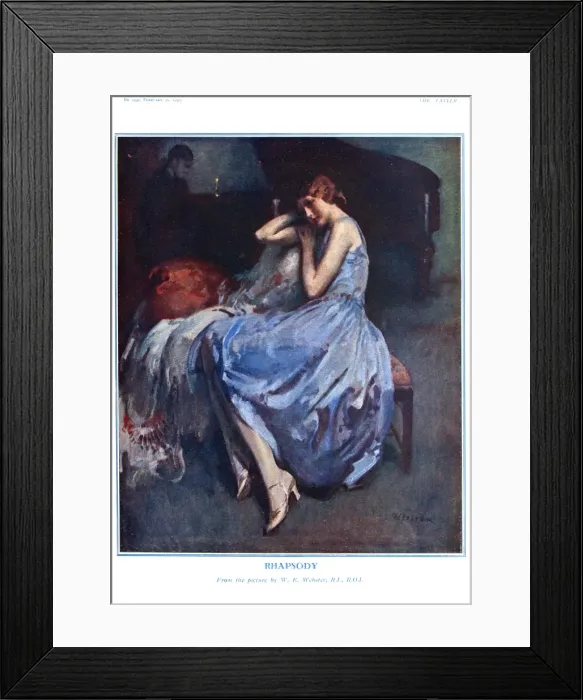 Framed Print : Rhapsody by W. E. Webster Framed Print : Rhapsody by W. E. Webster