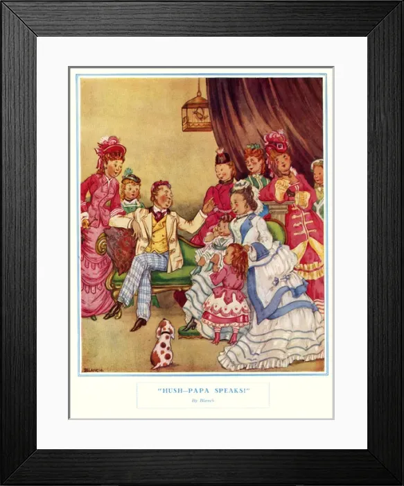 Framed Print : Hush - Papa Speaks