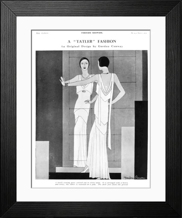 Framed Print : A Tatler fashion by Gordon Conway