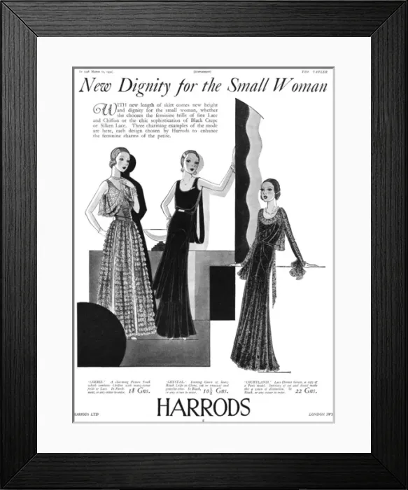 Framed Print : Petite fashion 1930 - Dignity for the small woman Framed Print : Petite fashion 1930 - Dignity for the small woman